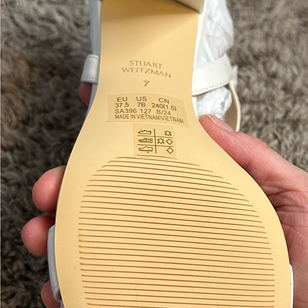 Stuart Weitzman Dancer 75 Block Sandals Size 7 We… - image 4